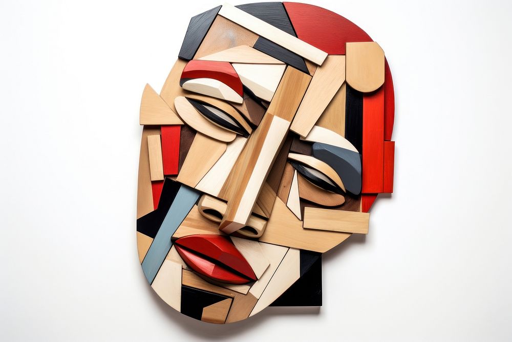 Cubism art white background representation. AI generated Image by rawpixel.