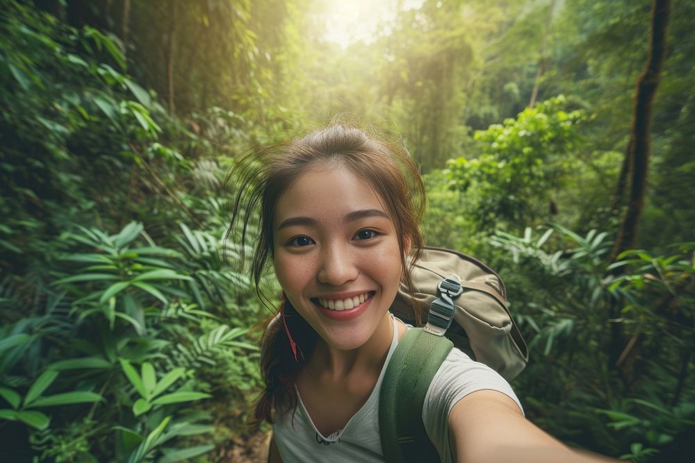  Nature selfie adventure outdoors. | Free Photo - rawpixel