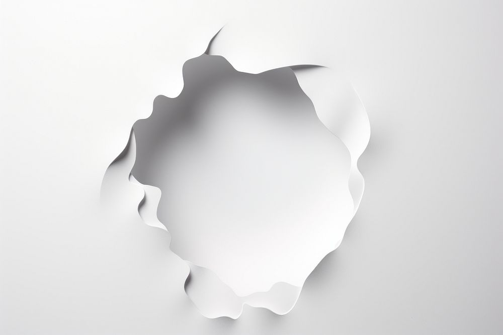Hole in paper cut out backgrounds white hole. AI generated Image by rawpixel.