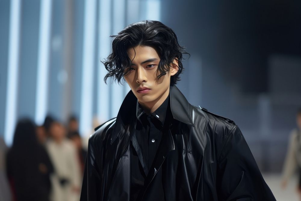 Korean male model portrait jacket adult.