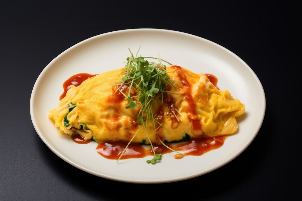 Omurice food omelette egg. AI generated Image by rawpixel.