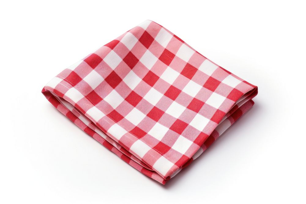 Red and white scotch napkin red white background tablecloth. AI generated Image by rawpixel.