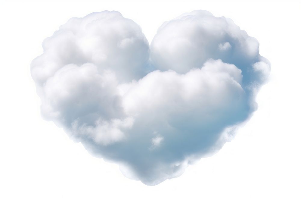 Dreams heart cloud outdoors nature white. AI generated Image by rawpixel.