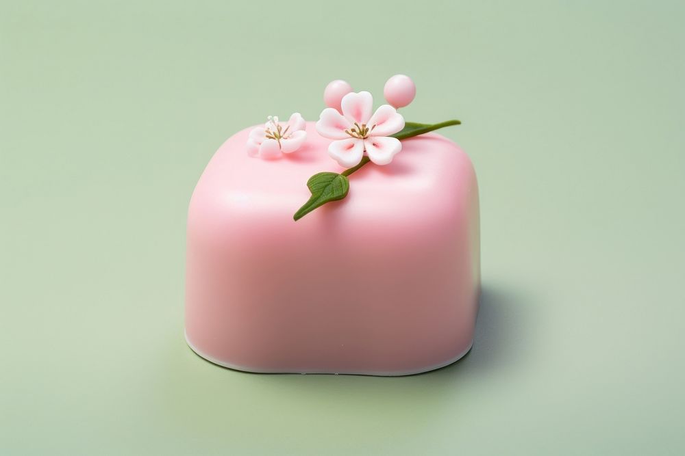 Wagashi dessert flower plant. AI generated Image by rawpixel.