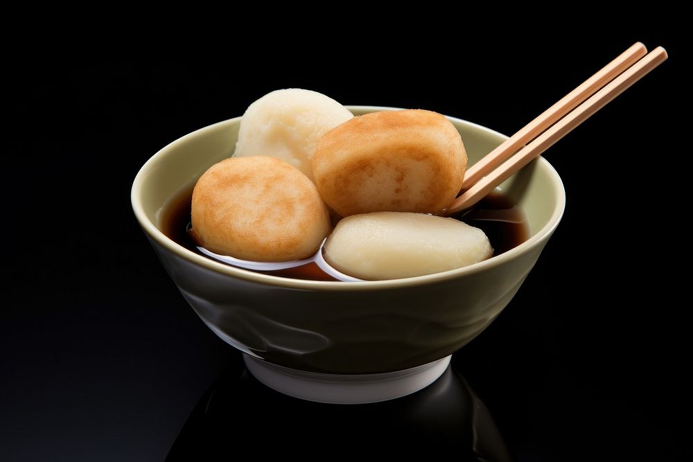 Oden chopsticks food bowl. AI generated Image by rawpixel.