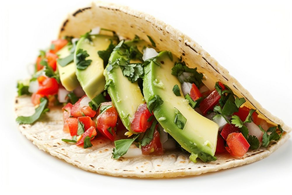 Avocado taco sandwich food vegetable. AI generated Image by rawpixel.
