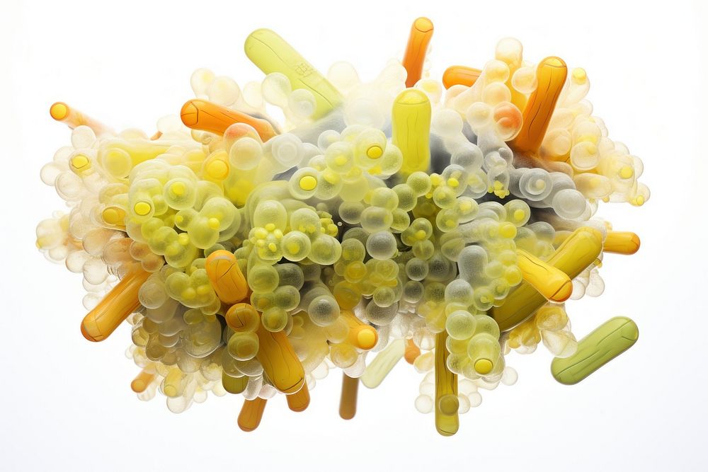 Rod Bacteria pill food white background. AI generated Image by rawpixel.