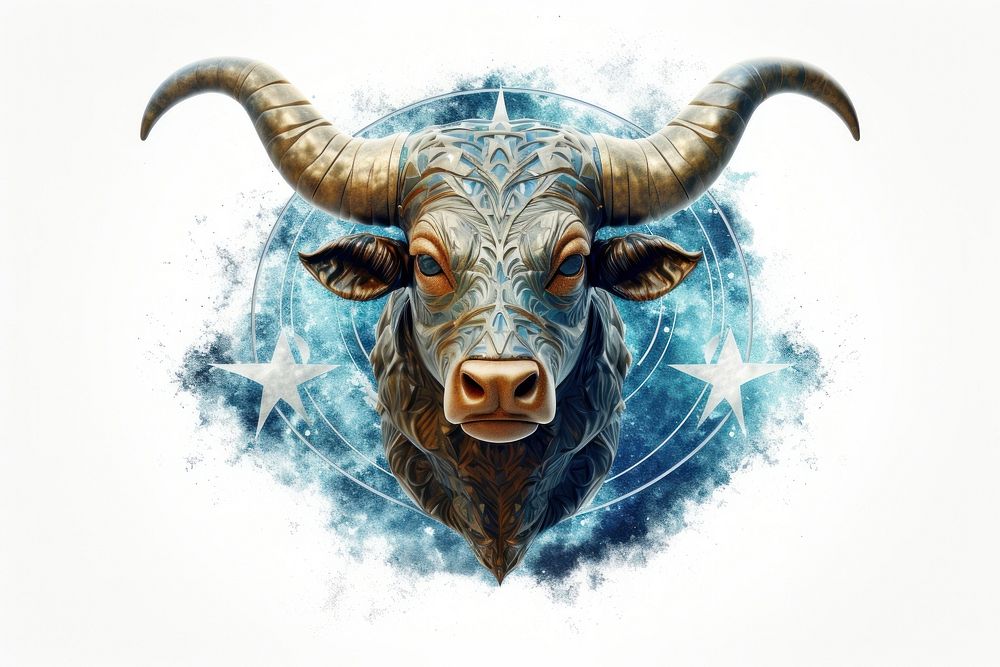Taurus Earth sign livestock buffalo animal. AI generated Image by rawpixel.