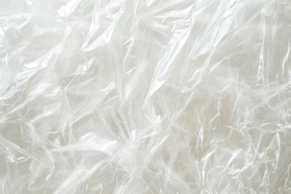 Plastic wrap sealed backgrounds white textured.