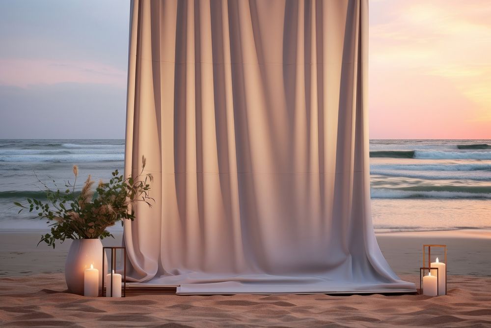 Beach background outdoors curtain nature.