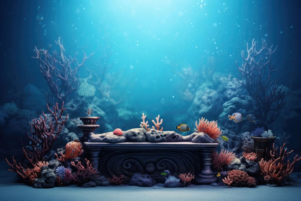 Seabed underwater aquarium nature.