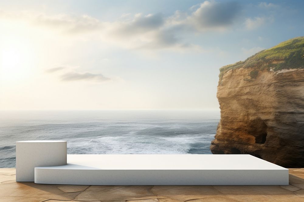 Cliff furniture outdoors horizon.