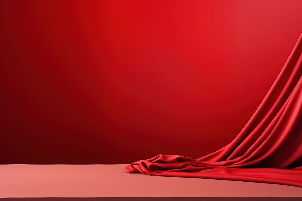 Red silk backgrounds elegance crumpled.