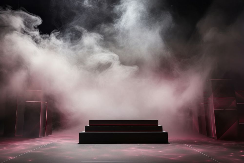 Smoke background stage fog architecture.