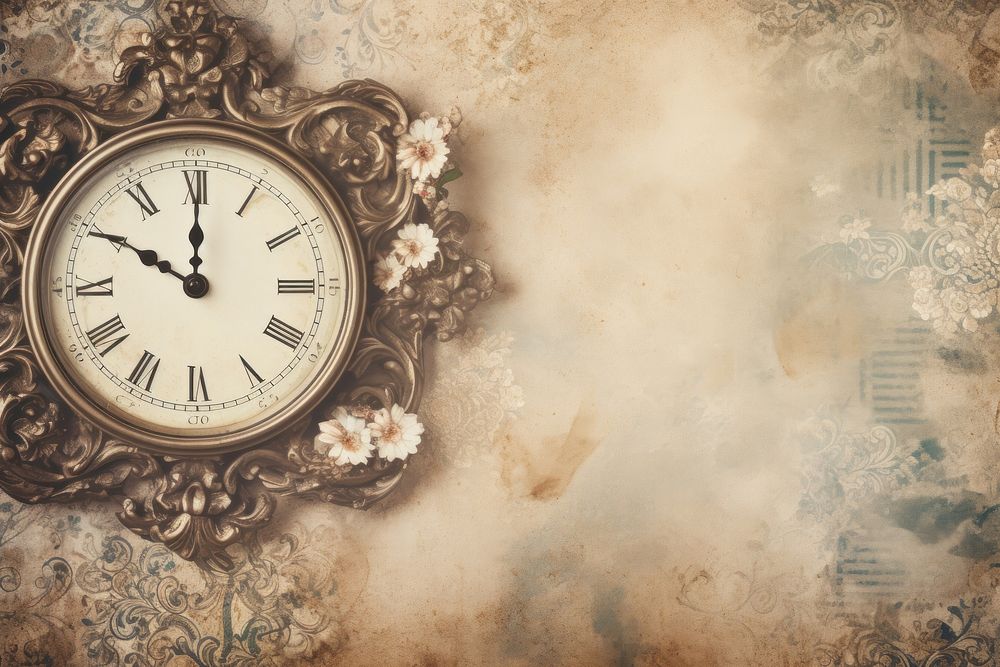 Vintage clock background backgrounds architecture decoration.