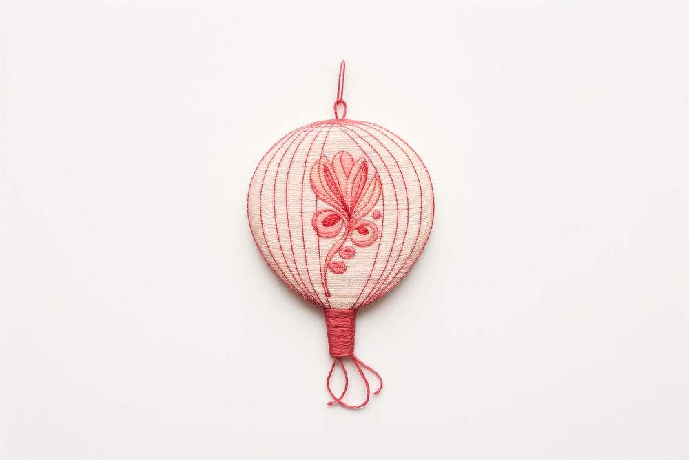 Embroidery of chinese lantern pattern accessories creativity.