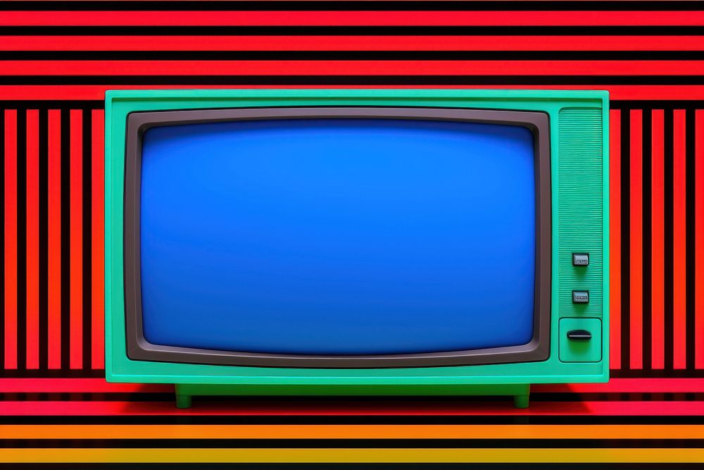 Retro overlay texture effect screen television electronics.