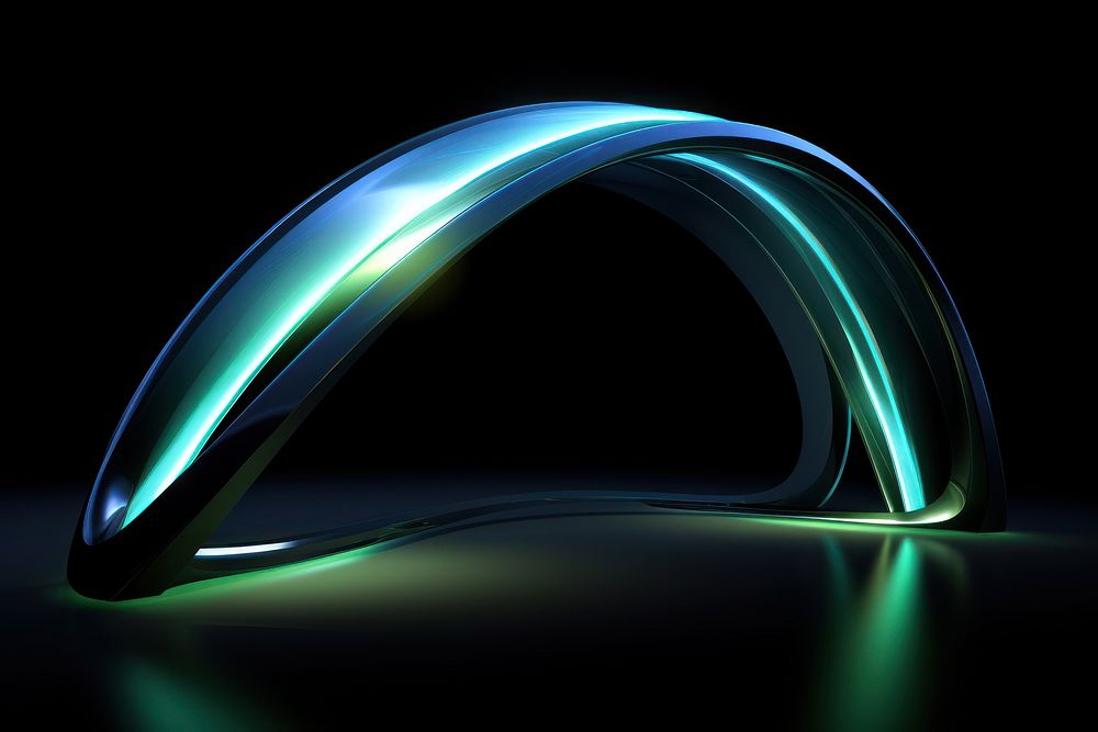 Arch light technology abstract.