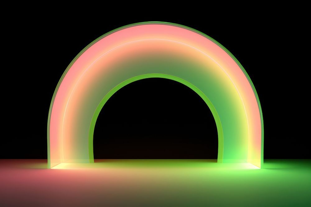 Arch light neon abstract.