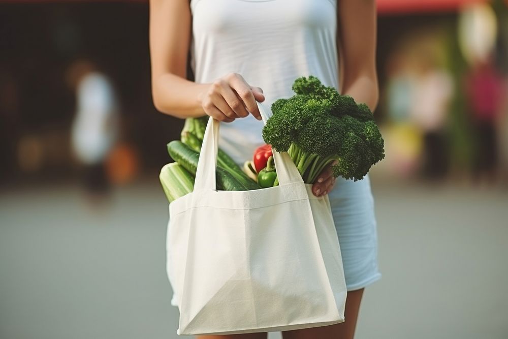 Shopping bag vegetable holding.
