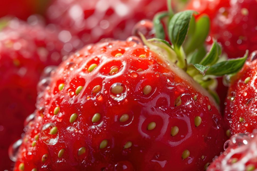 Strawberry fruit backgrounds plant.