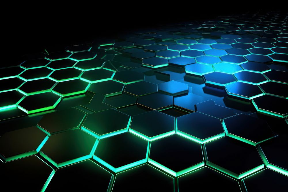 Hexagon light backgrounds technology.