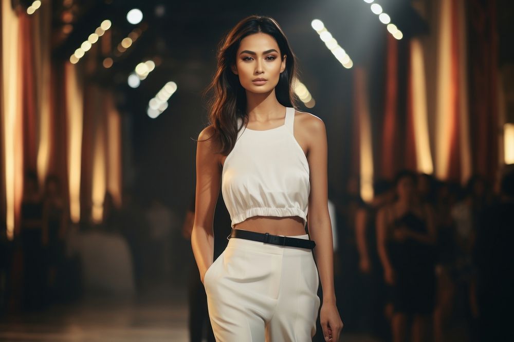Thai female model fashion runway adult.