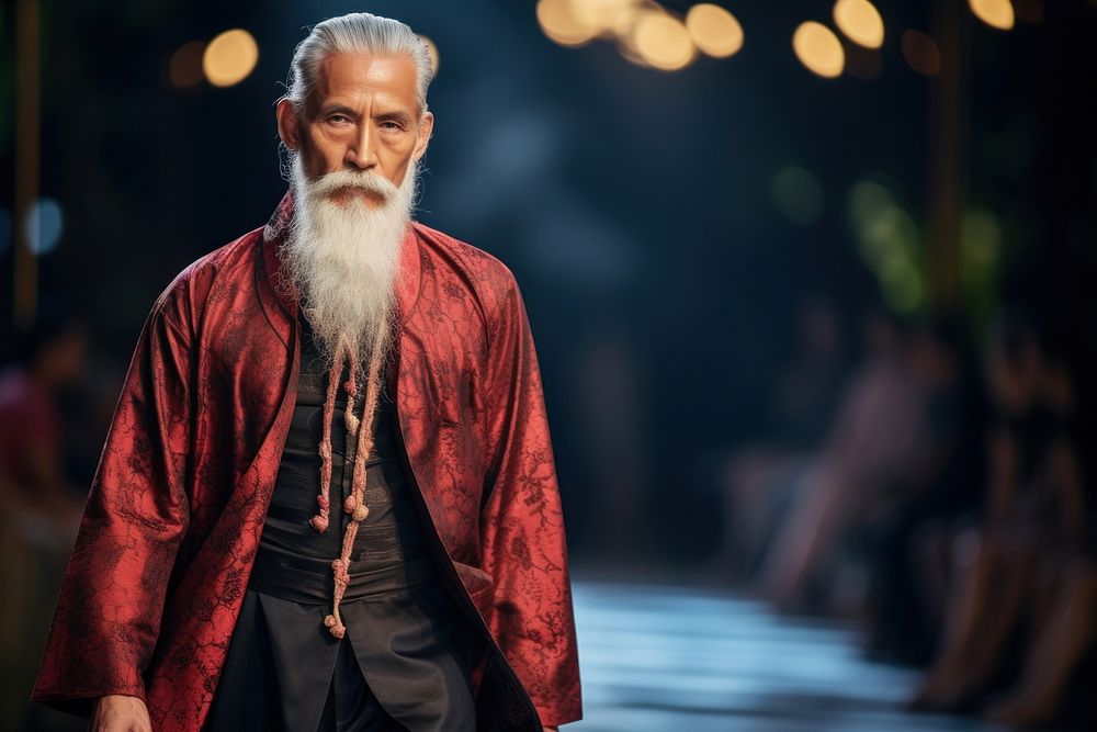 Thai male elder model fashion clothing adult.