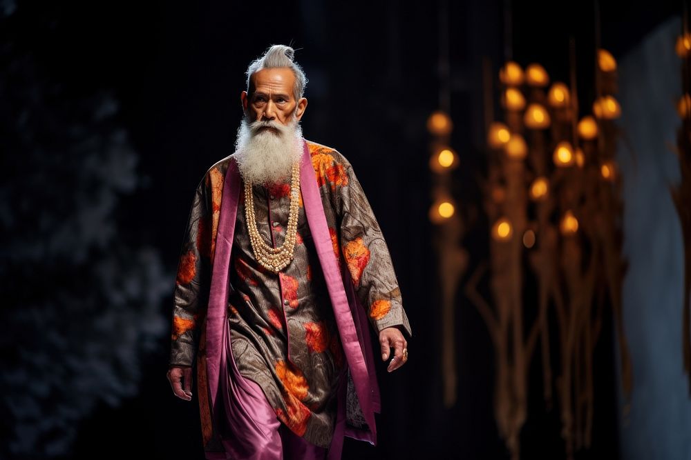 Thai male elder model tradition fashion adult.