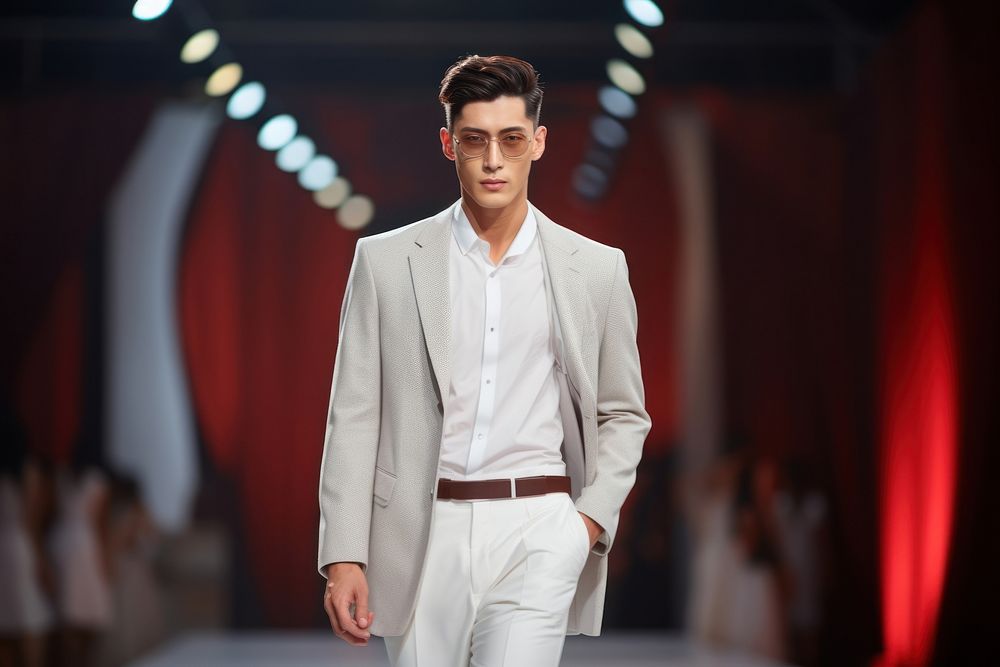 Thai male model fashion clothing blazer.