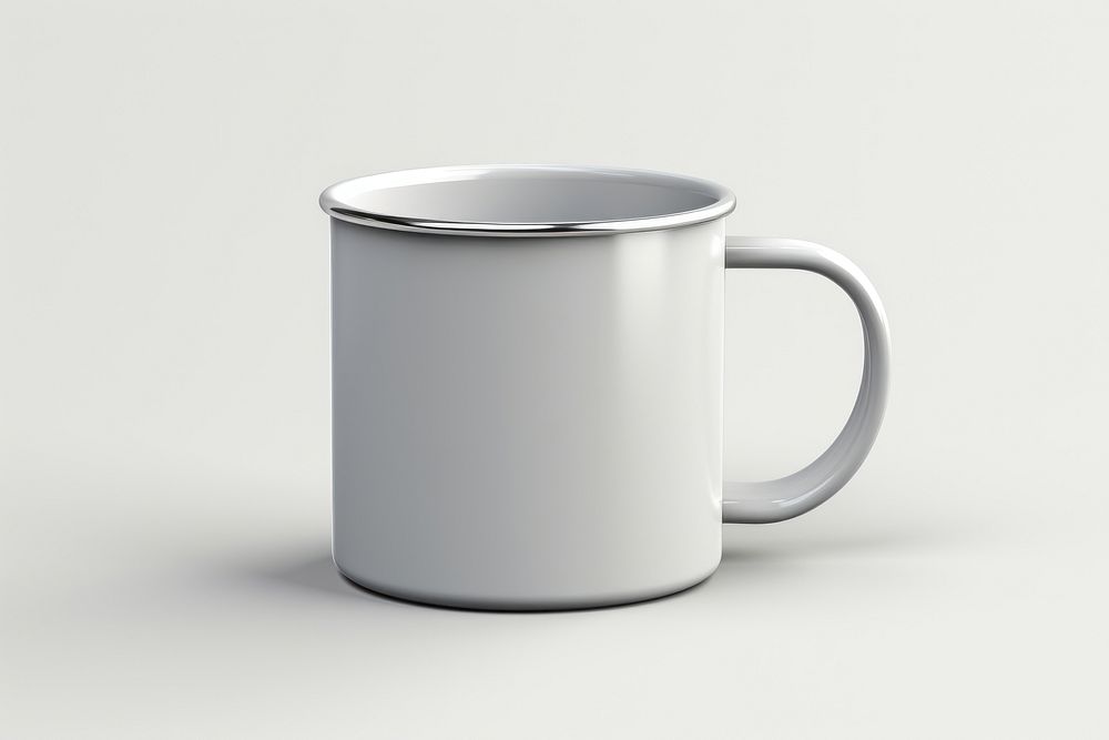 Stainless enamel mug  coffee drink cup.