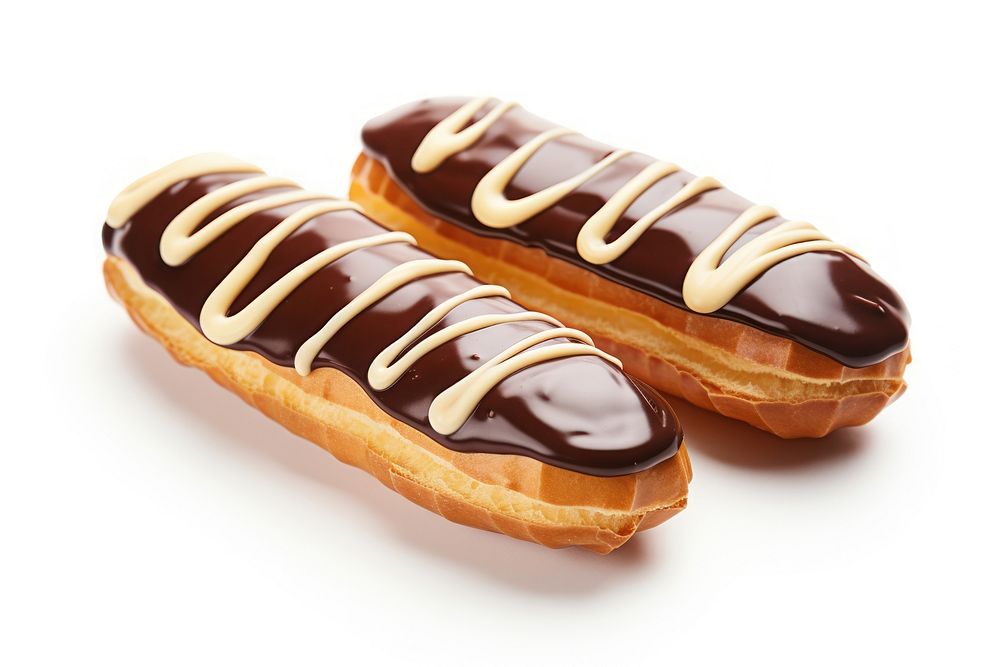 Eclairs confectionery dessert pastry.