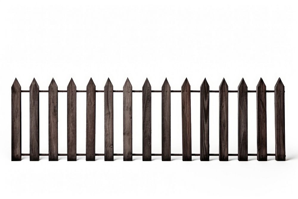 Fence outdoors gate white background.