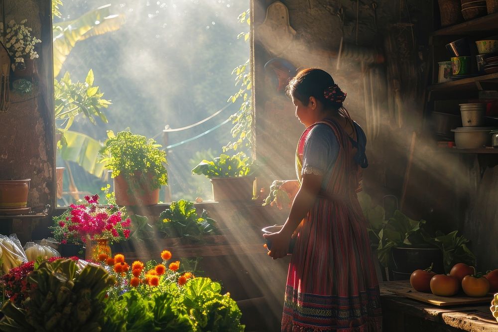 Mexican gardening sunlight outdoors.