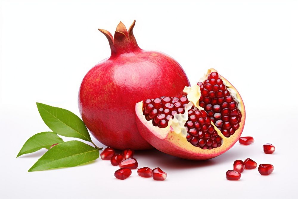 Pomegranate fruit plant food.