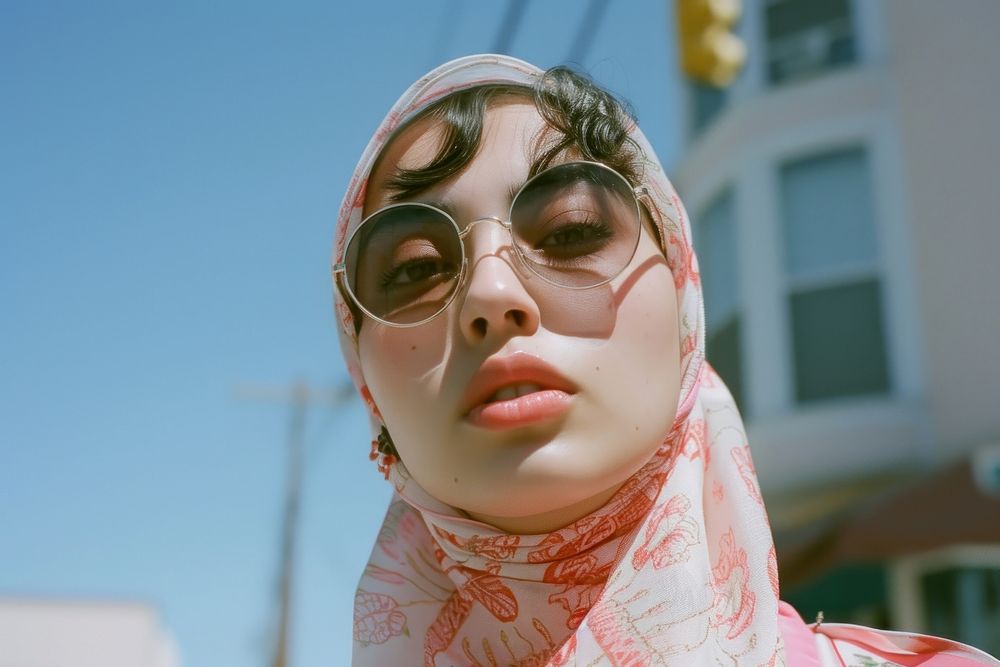 Middle Eastern woman portrait photography sunglasses.