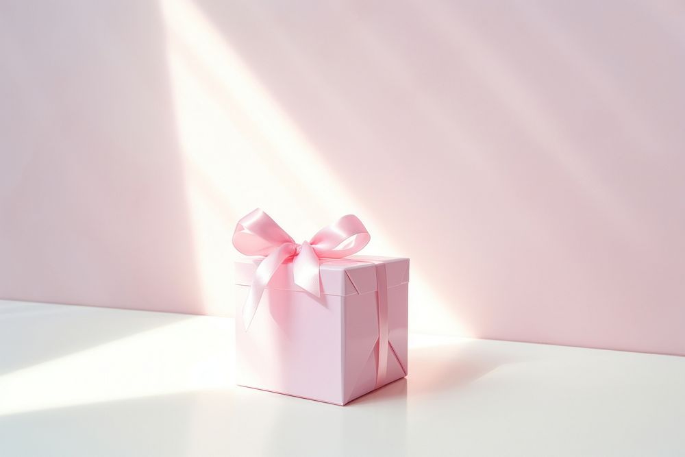 Gift pink box anniversary. AI generated Image by rawpixel.