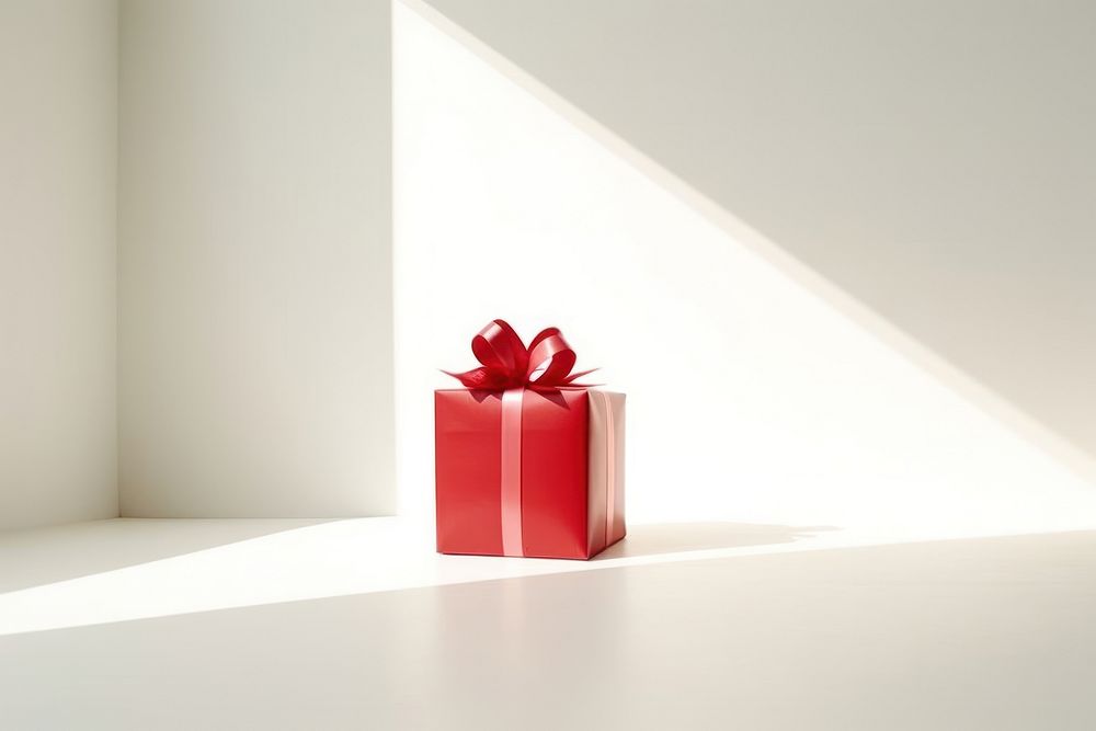 Gift box red celebration. AI generated Image by rawpixel.