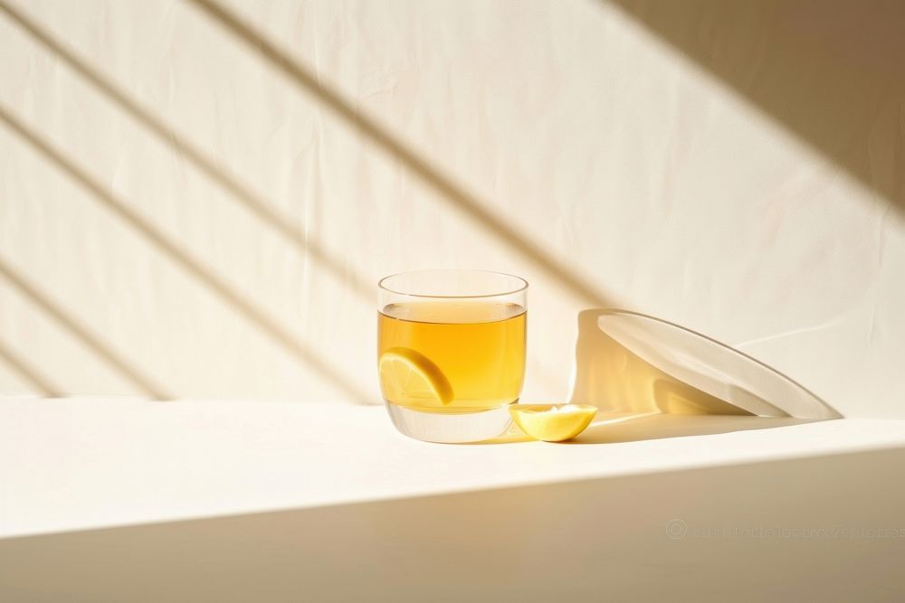 Lemon tea drink juice glass. AI generated Image by rawpixel.
