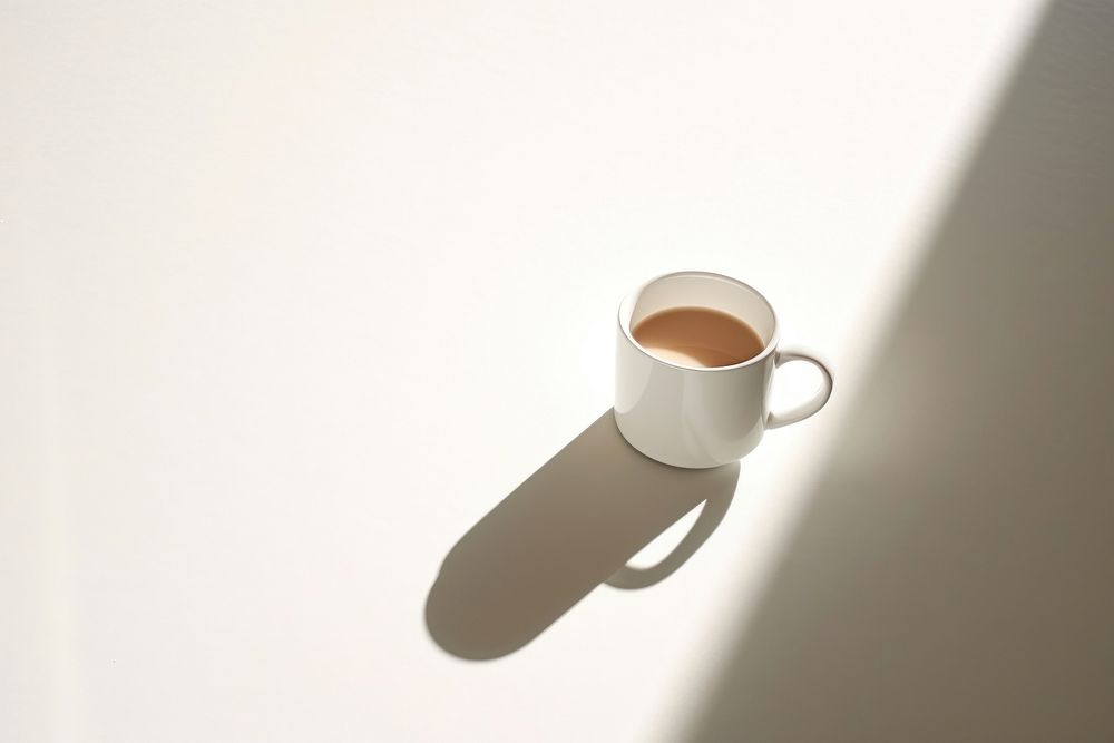 Tea coffee shadow drink. AI generated Image by rawpixel.