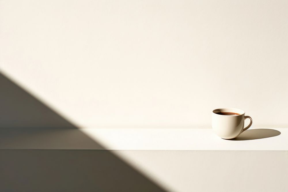 Tea shadow saucer coffee. AI generated Image by rawpixel.