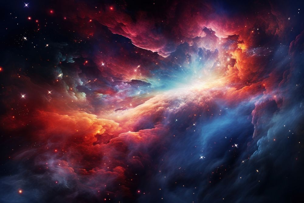  Galaxy space astronomy universe. AI generated Image by rawpixel.