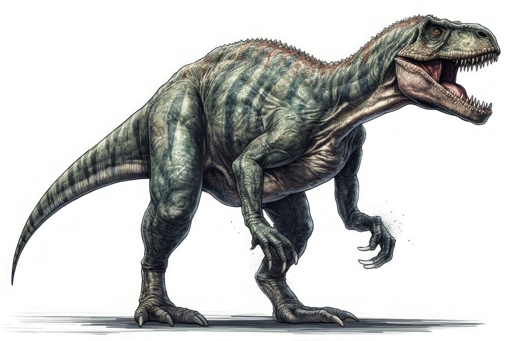  Dinosaur reptile animal extinct. AI generated Image by rawpixel.