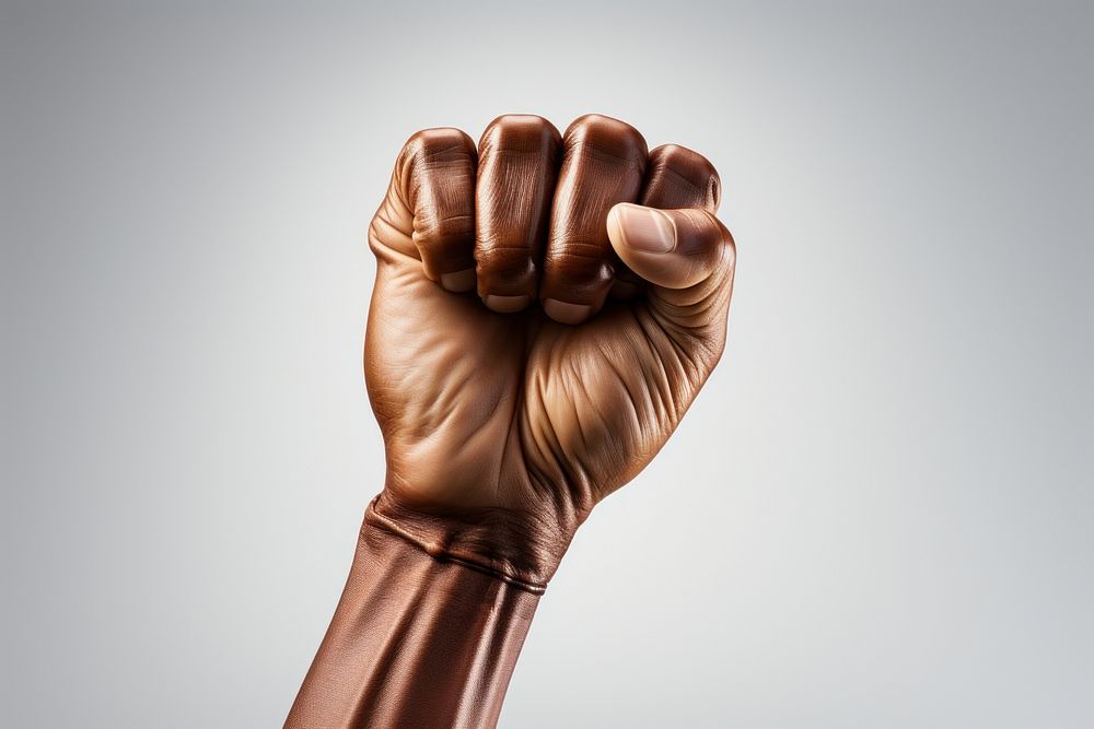 Fist hand fist gesturing. AI generated Image by rawpixel.