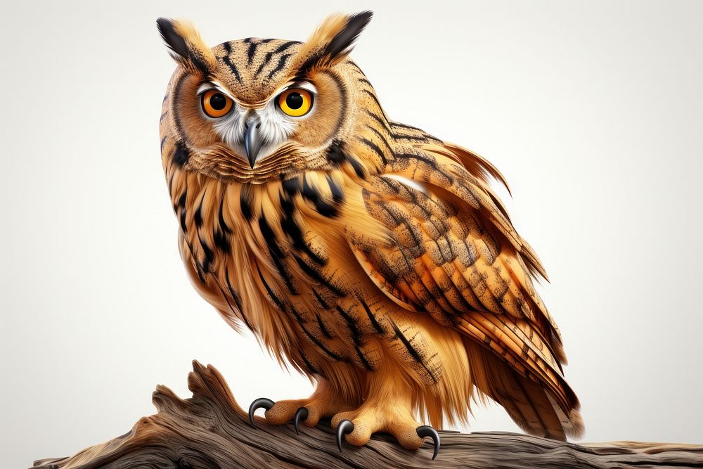  Owl owl animal bird. AI generated Image by rawpixel.