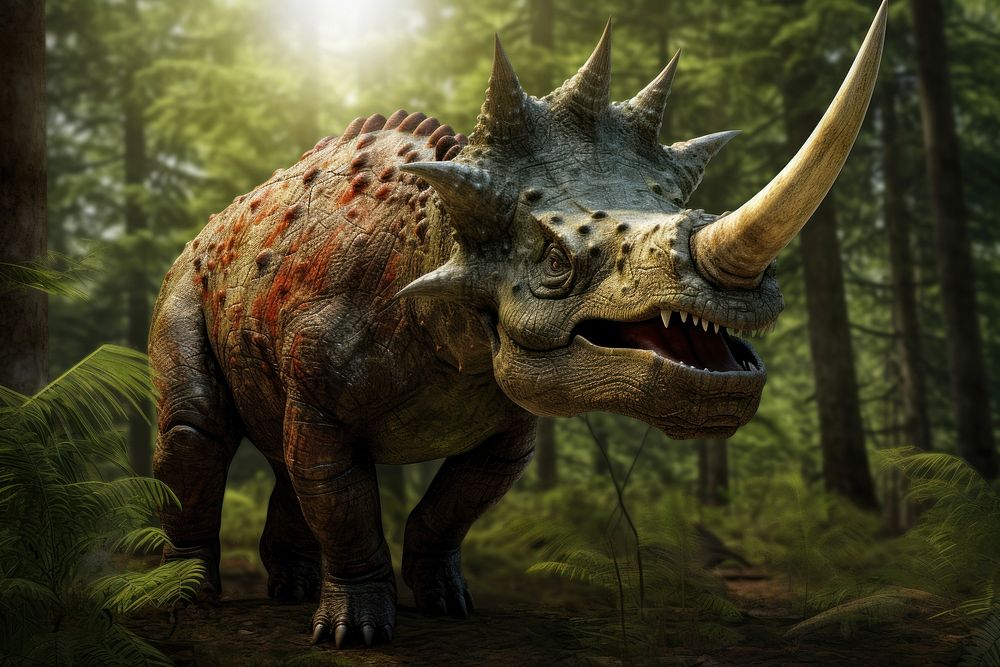 Real Triceratops Diplotomodon dinosaur animal | Premium Photo - rawpixel