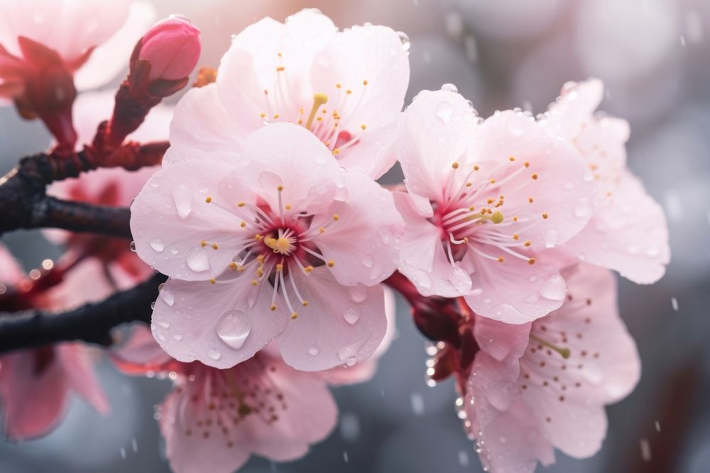 Outdoors blossom flower plant. AI generated Image by rawpixel.