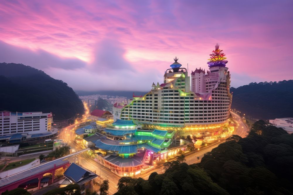 Genting Highland Malaysia architecture cityscape building.