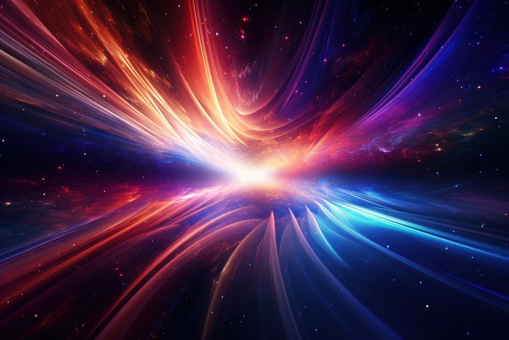  Hyperspace astronomy universe pattern. AI generated Image by rawpixel.