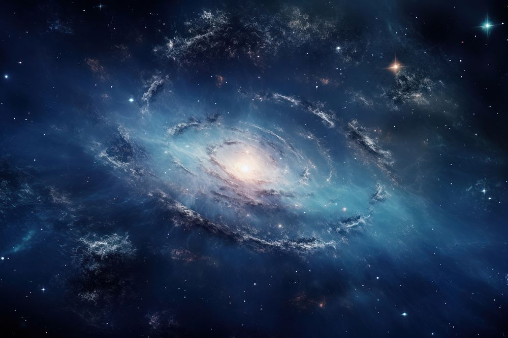  Galaxy universe space astronomy. AI generated Image by rawpixel.